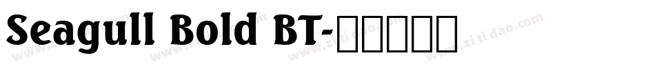 Seagull Bold BT字体转换